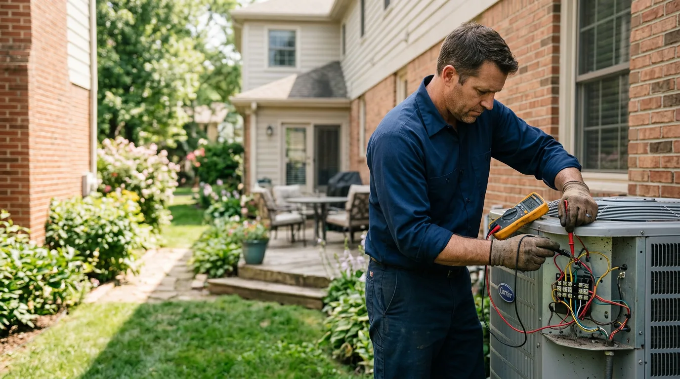 HVAC technician working near Delaware, IA